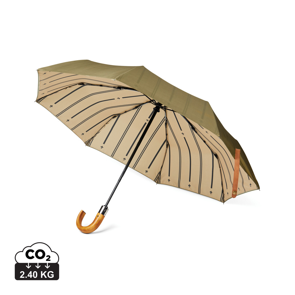 Parapluie publicitaire 21" automatique rPET 190T VINGA Vert 